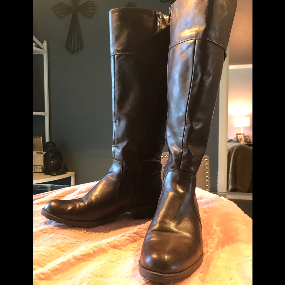 Alfani chocolate brown knee high boots